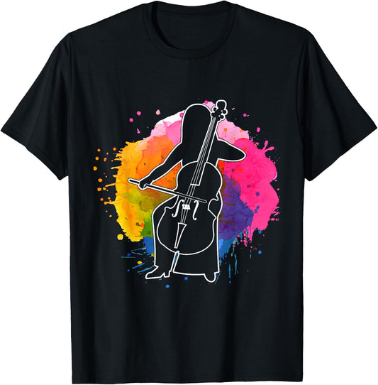 Musician Gift Cello Player Classical Music Cello T-Shirt - T-Shirt | Black