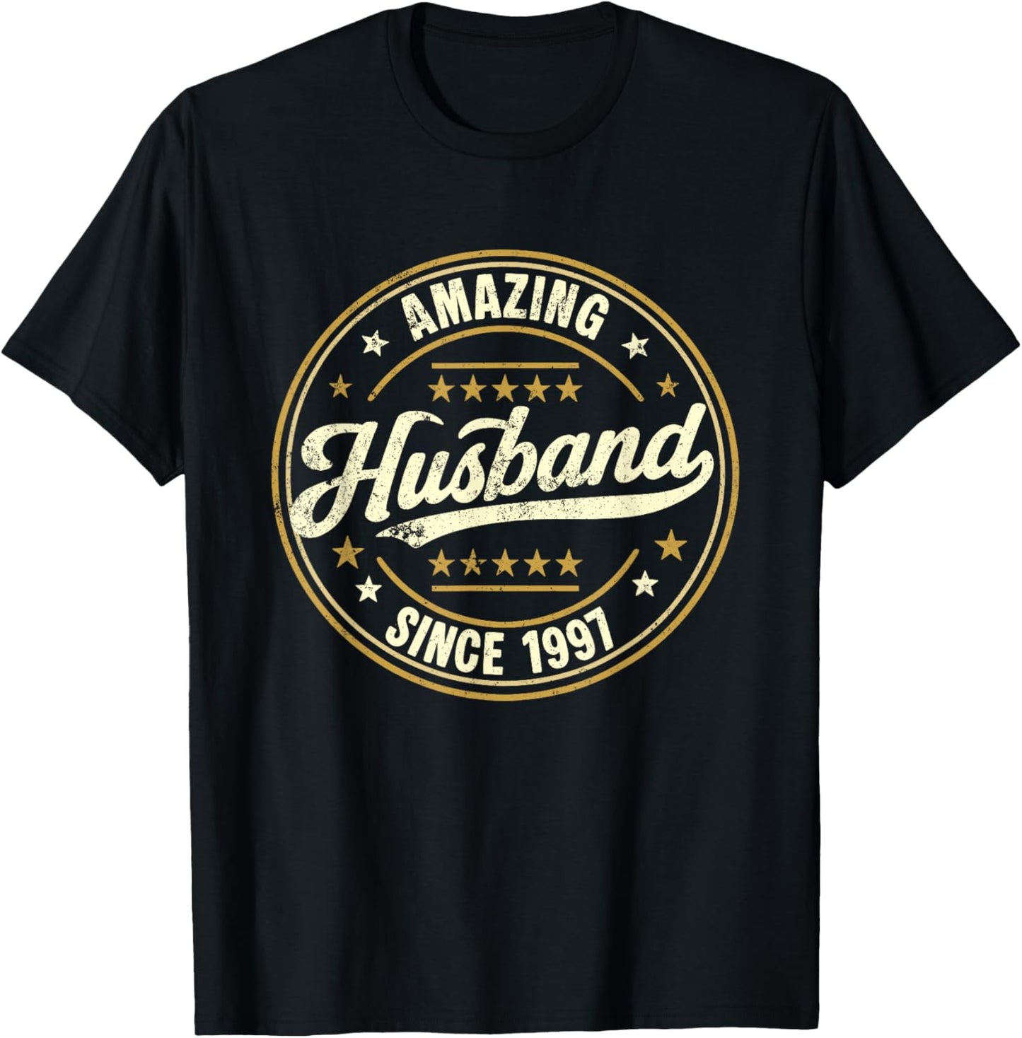 Retro Proud Amazing Husband Since 1997 29th Anniversary T-Shirt - T-Shirt | Black