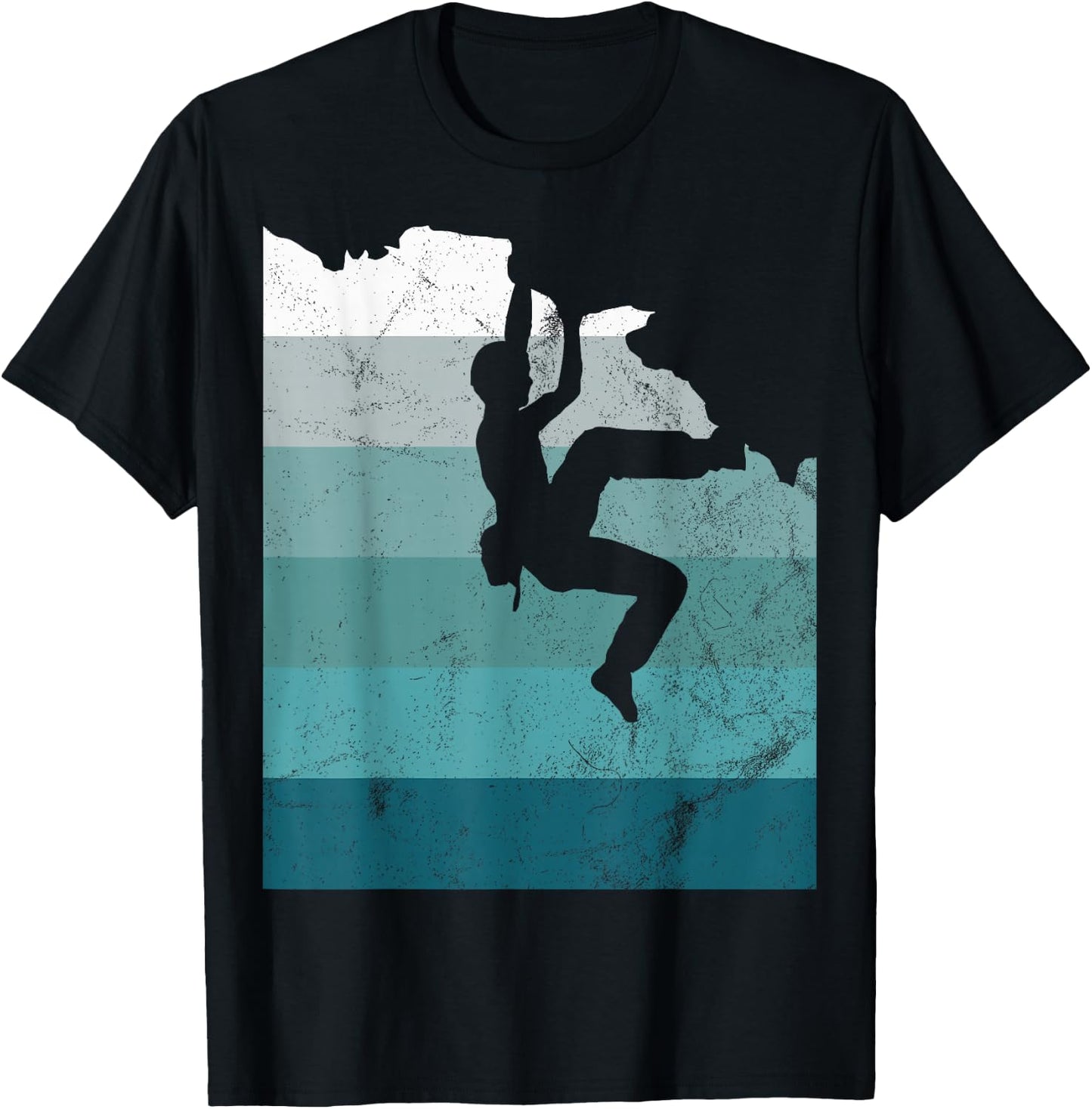 Climber Climbing Bouldering Free Speed Solo Vintage Gift T-Shirt - T-Shirt | Black