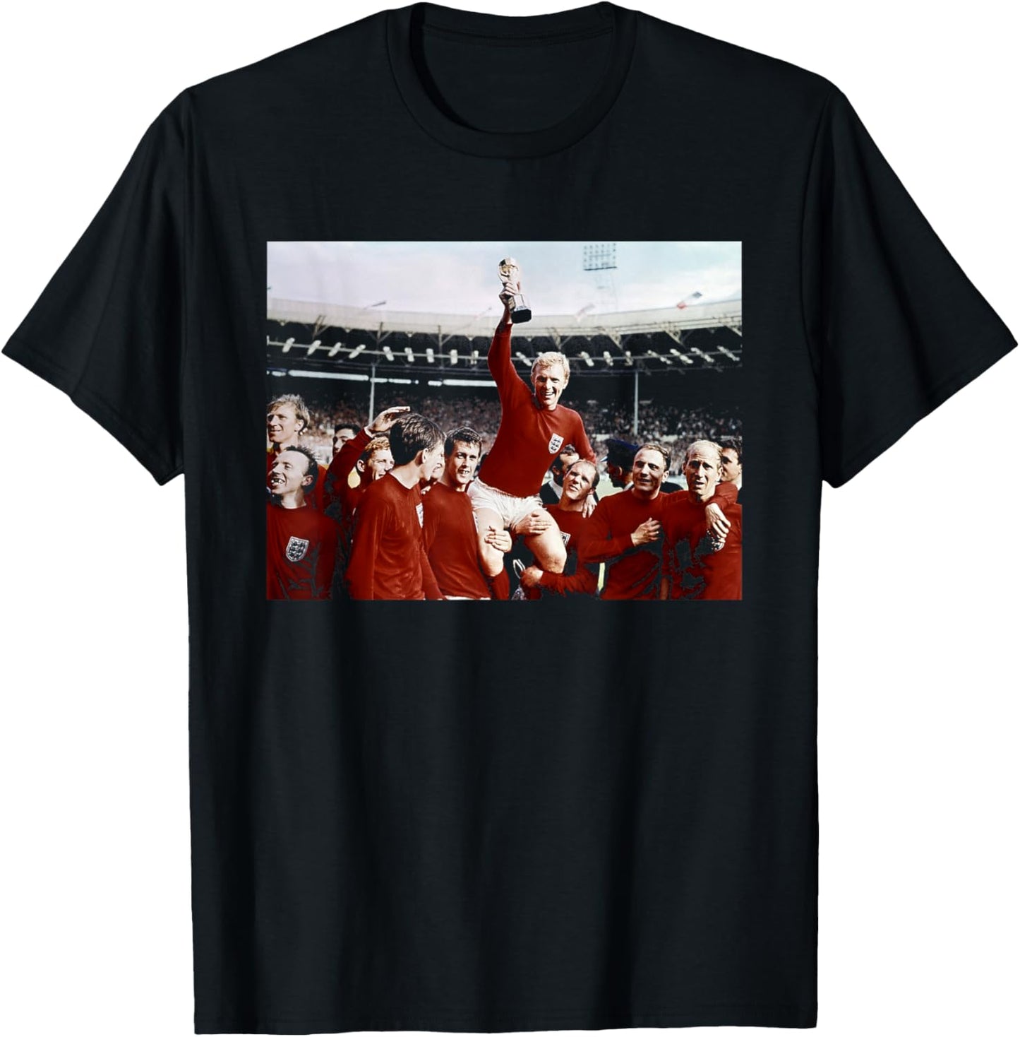 Bobby Moore Trophy England World Cup Final Football 1966 T-Shirt - T-Shirt | Black