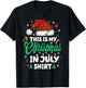 Funny This is My Christmas in July Shirt Xmas Men Women Kids T-Shirt - T-Shirt | Black
