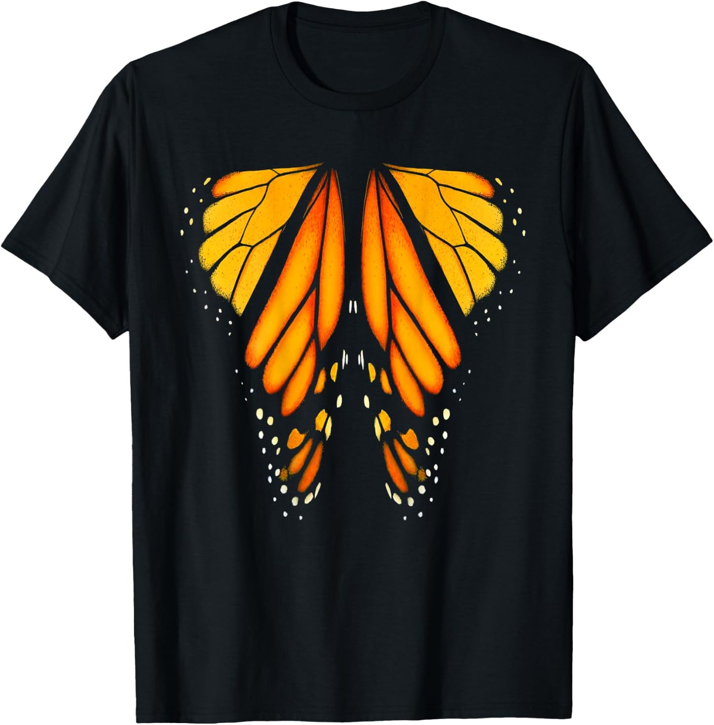 Monarch Butterfly Wings T-Shirt - T-Shirt | Black
