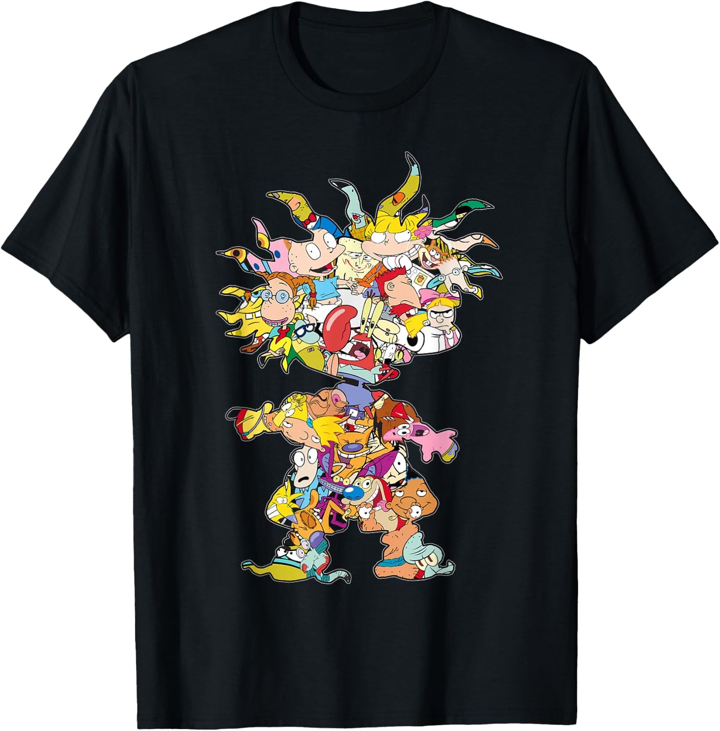 Nickelodeon 90s Nick Chuckie Character Silhouette T-Shirt - T-Shirt | Black