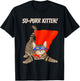 Su-Purr Kitten - Cute Super Hero cat Men Women Kids T-Shirt - T-Shirt | Black