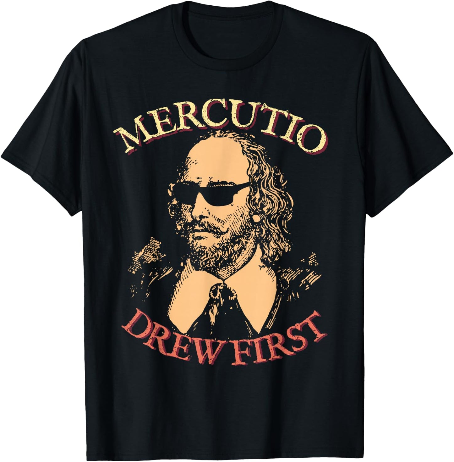 Mercutio Drew First William Shakespeare Romeo & Juliet T-Shirt - T-Shirt | Black