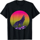 Wolf Shirt, 80s , Retro Vintage Shirt T-Shirt - T-Shirt | Black