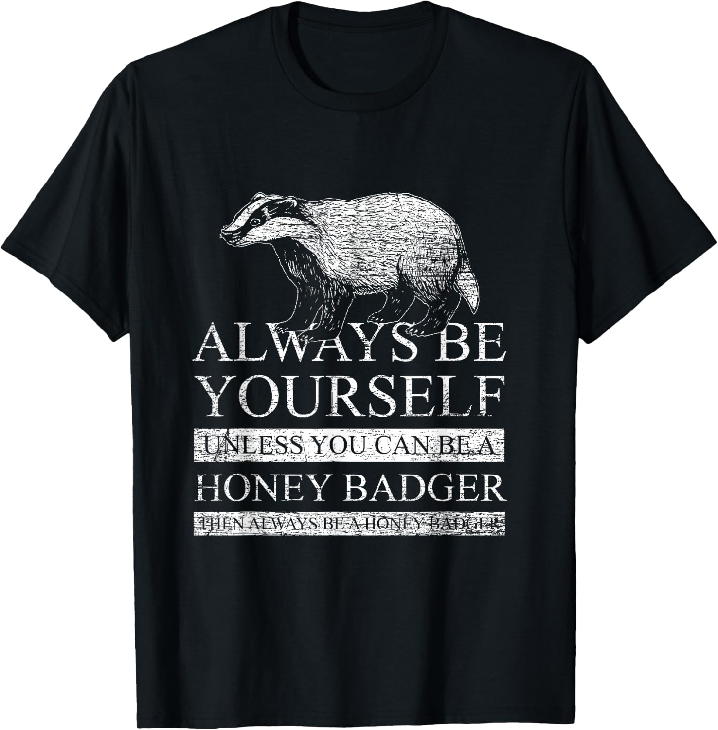 Honey Badger T-Shirt - T-Shirt | Black