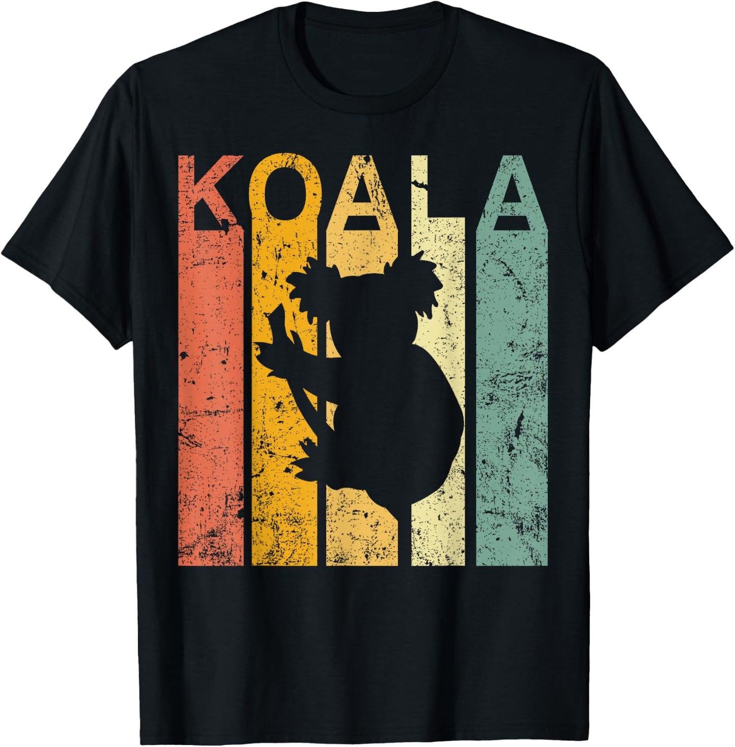 Retro Vintage Koala Cute Koala Bear T-Shirt - T-Shirt | Black