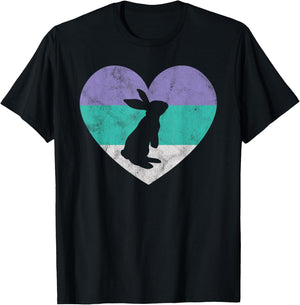 Rabbit Gift Shirt & Girls | Cute Easter Shirt T-Shirt - T-Shirt | Black