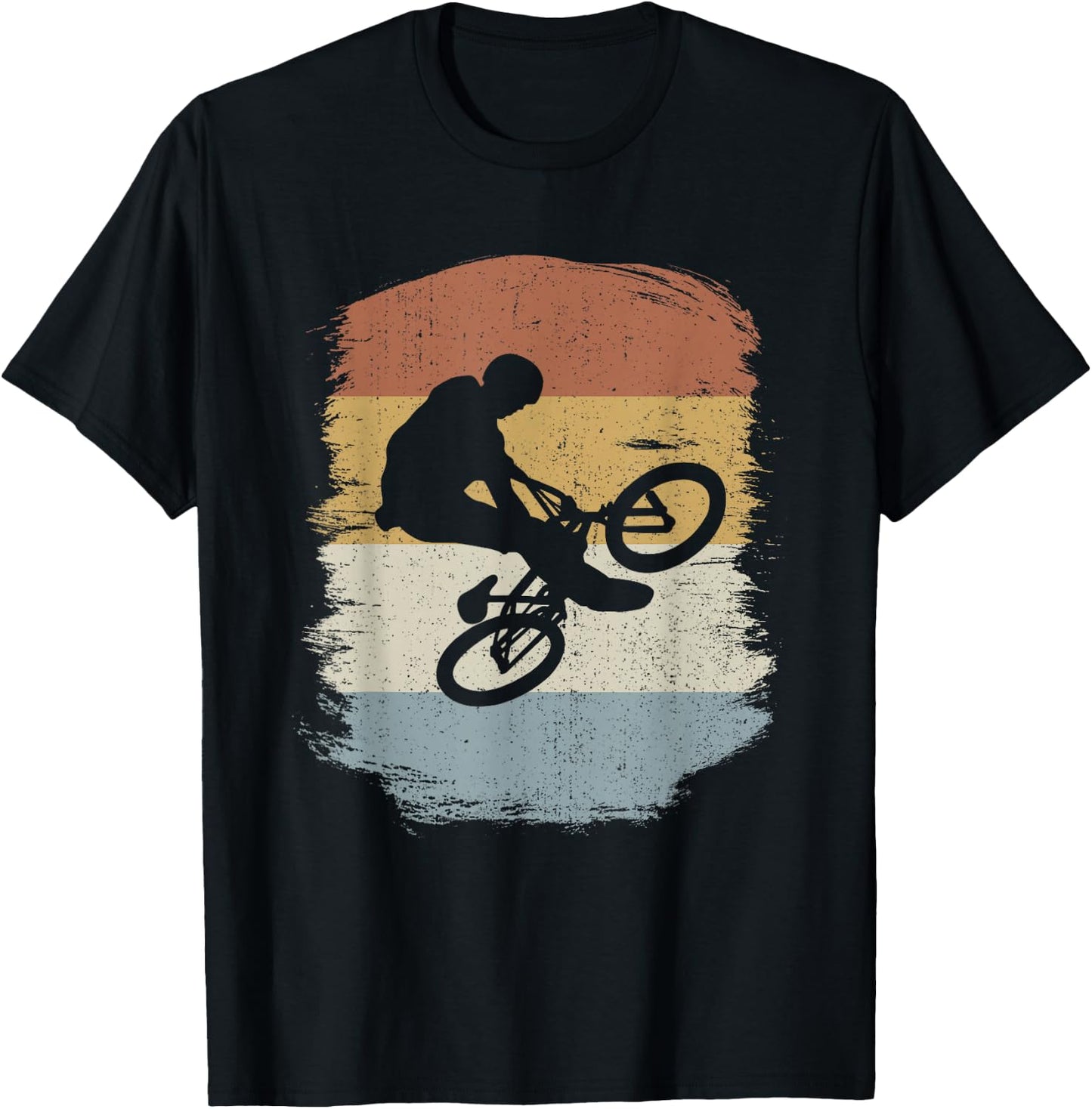 Retro BMX Biking Ride - Vintage BMX Rider T-Shirt - T-Shirt | Black