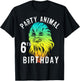 Star Wars Chewie Party Animal 6th Birthday Color Portrait T-Shirt - T-Shirt | Black