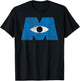 Disney Pixar Monsters, Inc Distressed Cyclops Blue Logo T-Shirt - T-Shirt | Black
