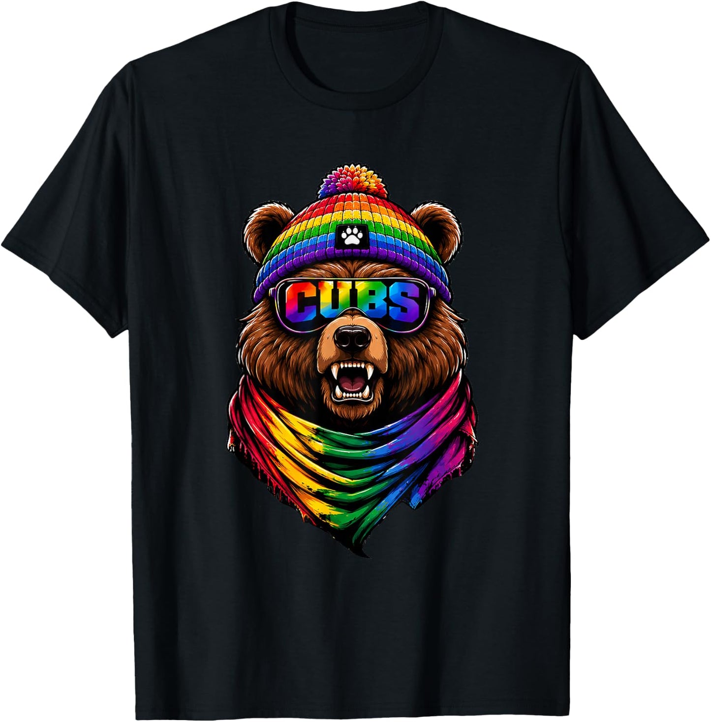 Vintage Cubs Last Name Pride Cubss Namee American Style T-Shirt - T-Shirt | Black