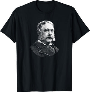 President Chester A. Arthur T-Shirt - T-Shirt | Black