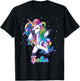 SOFIA Name Personalized Custom Rainbow Unicorn Dabbing T-Shirt - T-Shirt | Black