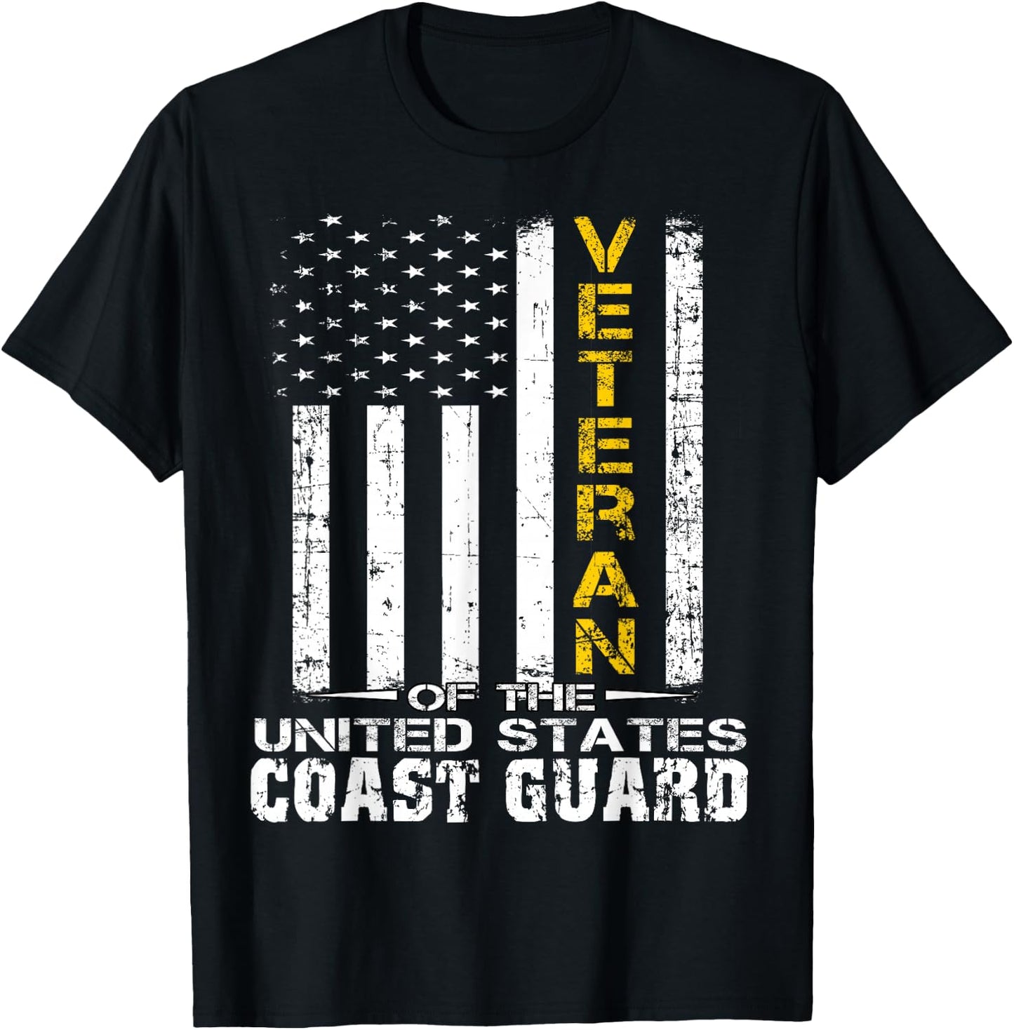 Veteran of the United States US Coast Guard T-Shirt - T-Shirt | Black