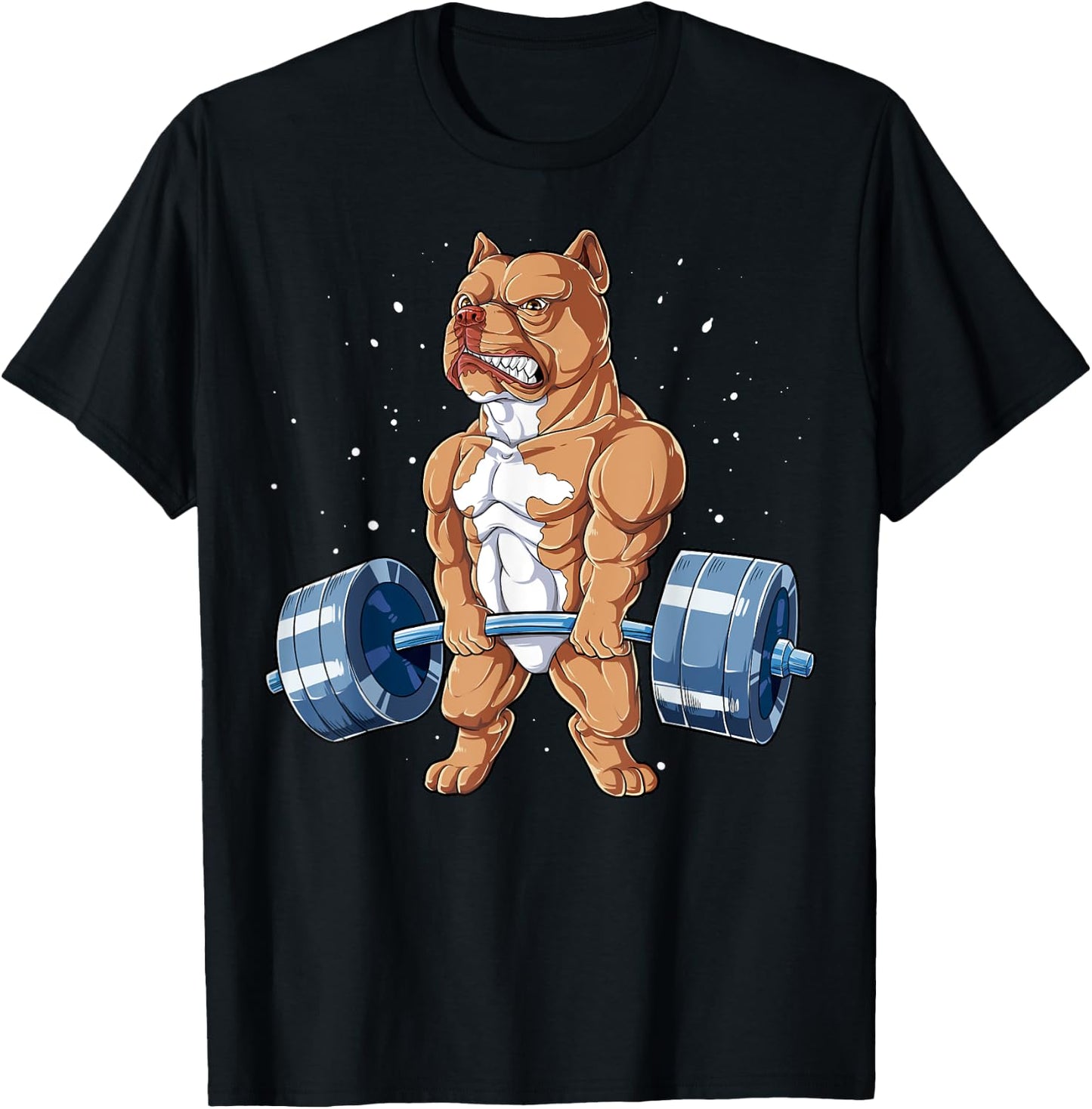 Pit Bull Weightlifting Funny Deadlift Men Fitness Gym Gifts T-Shirt - T-Shirt | Black
