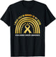 I Wear Gold In Memory Of My Sister T-Shirt - T-Shirt | Black