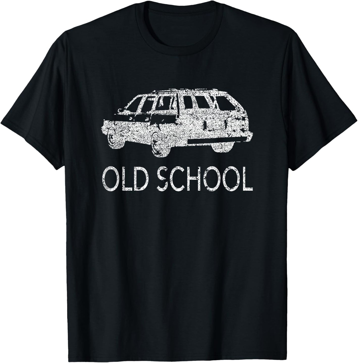 Old School Station Wagon Vintage Style T-Shirt - T-Shirt | Black