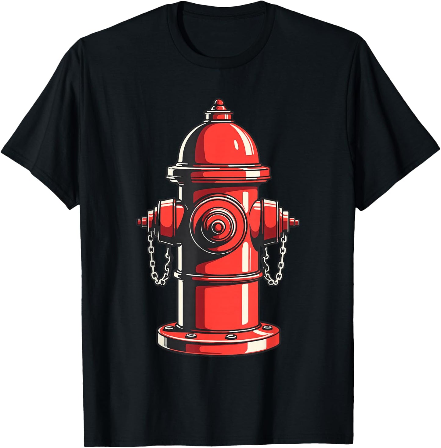 Fire Hydrant Shirt Kids Adult Men Women Fire Hydrant Costume T-Shirt - T-Shirt | Black