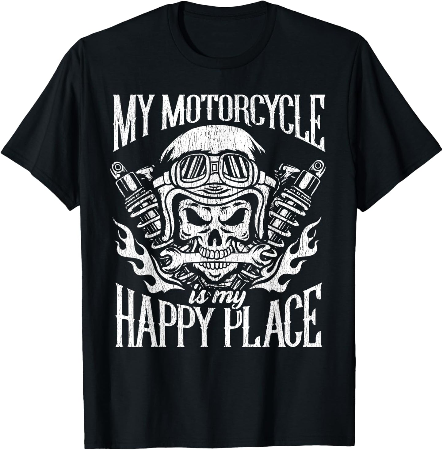 Motorcycle Funny Humor Motorcycles Biker Quotes Sayings T-Shirt - T-Shirt | Black
