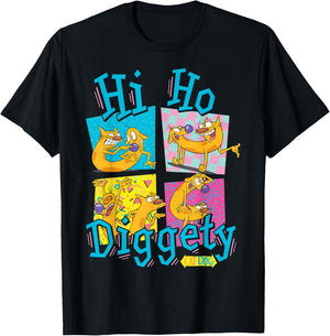 CatDog Hi Ho Diggety Retro Box Up T-Shirt - T-Shirt | Black
