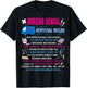 Nursing School Survival Rules Funny Nurse Gift T-Shirt - T-Shirt | Black