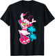 Disney - Neon Minnie Mouse Hollywood T-Shirt - T-Shirt | Black