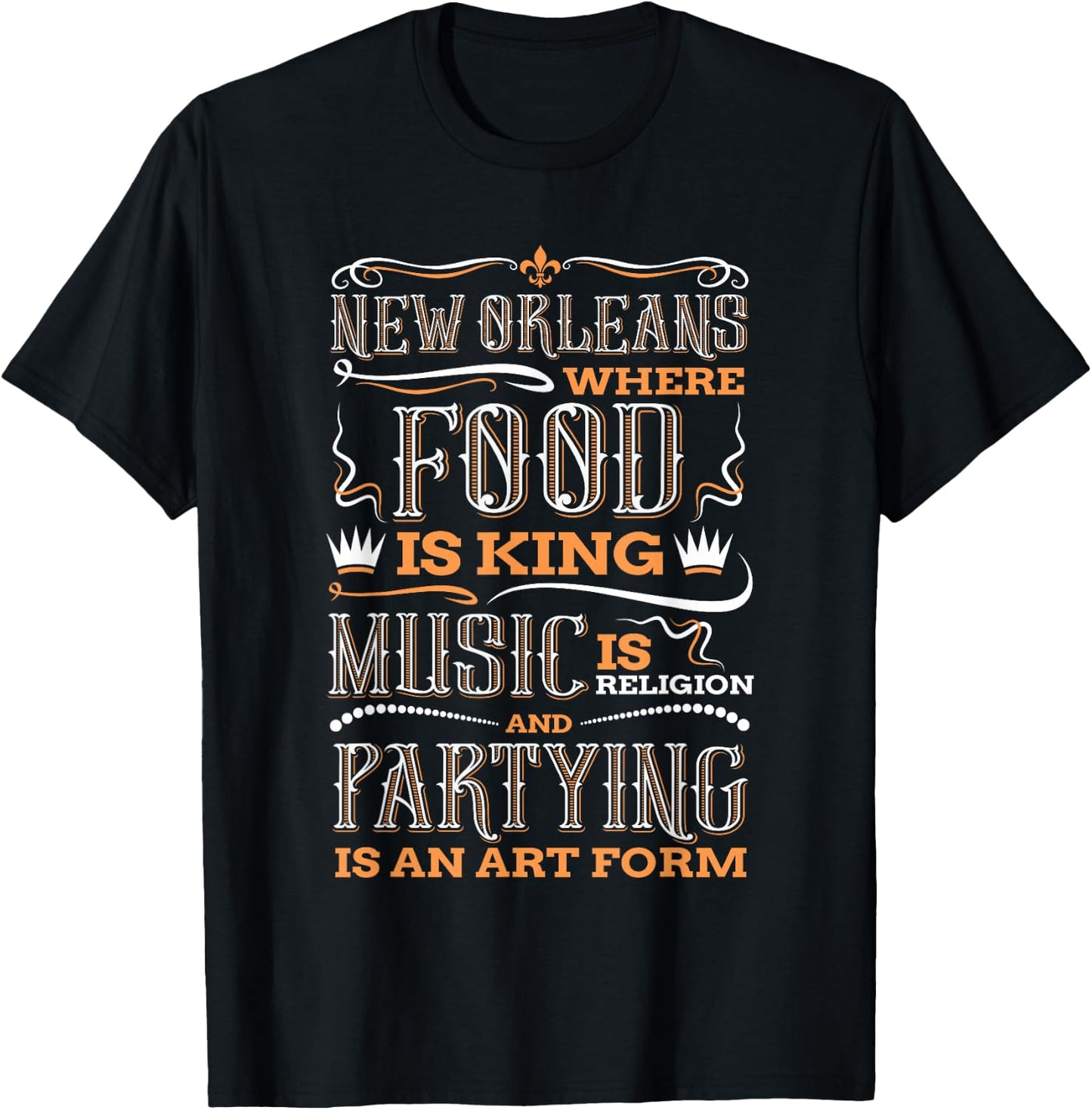 New Orleans Louisiana Vintage Souvenir Gift T-Shirt - T-Shirt | Black