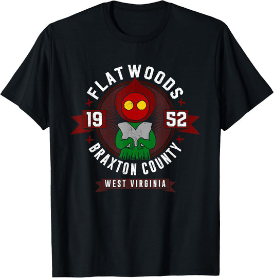 Flatwoods Monster Shirt Cryptozoology Cryptid Vintage Gift T-Shirt - T-Shirt | Black