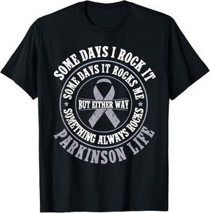 Funny Parkinsons Warrior Parkinsons Disease Awareness T-Shirt - T-Shirt | Black
