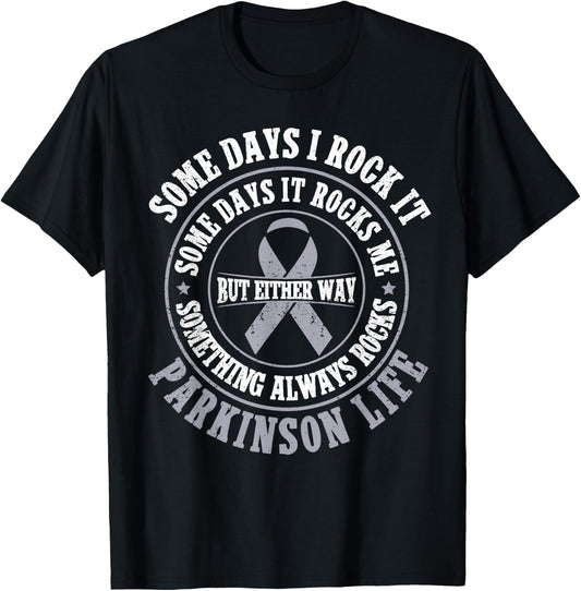 Funny Parkinsons Warrior Parkinsons Disease Awareness T-Shirt - T-Shirt | Black