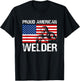 Proud American Welder product Welder Gifts T-Shirt - T-Shirt | Black