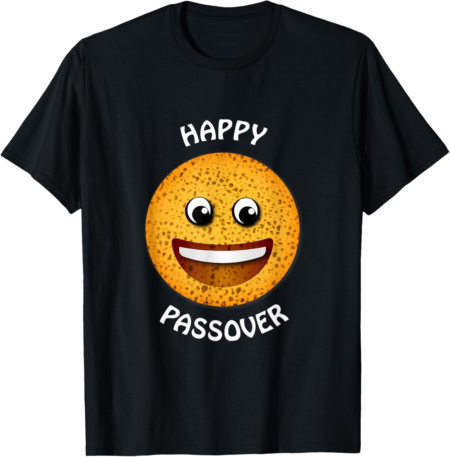 Happy Passover Matzah Shirt Jewish Israel Hebrew T-Shirt - T-Shirt | Black