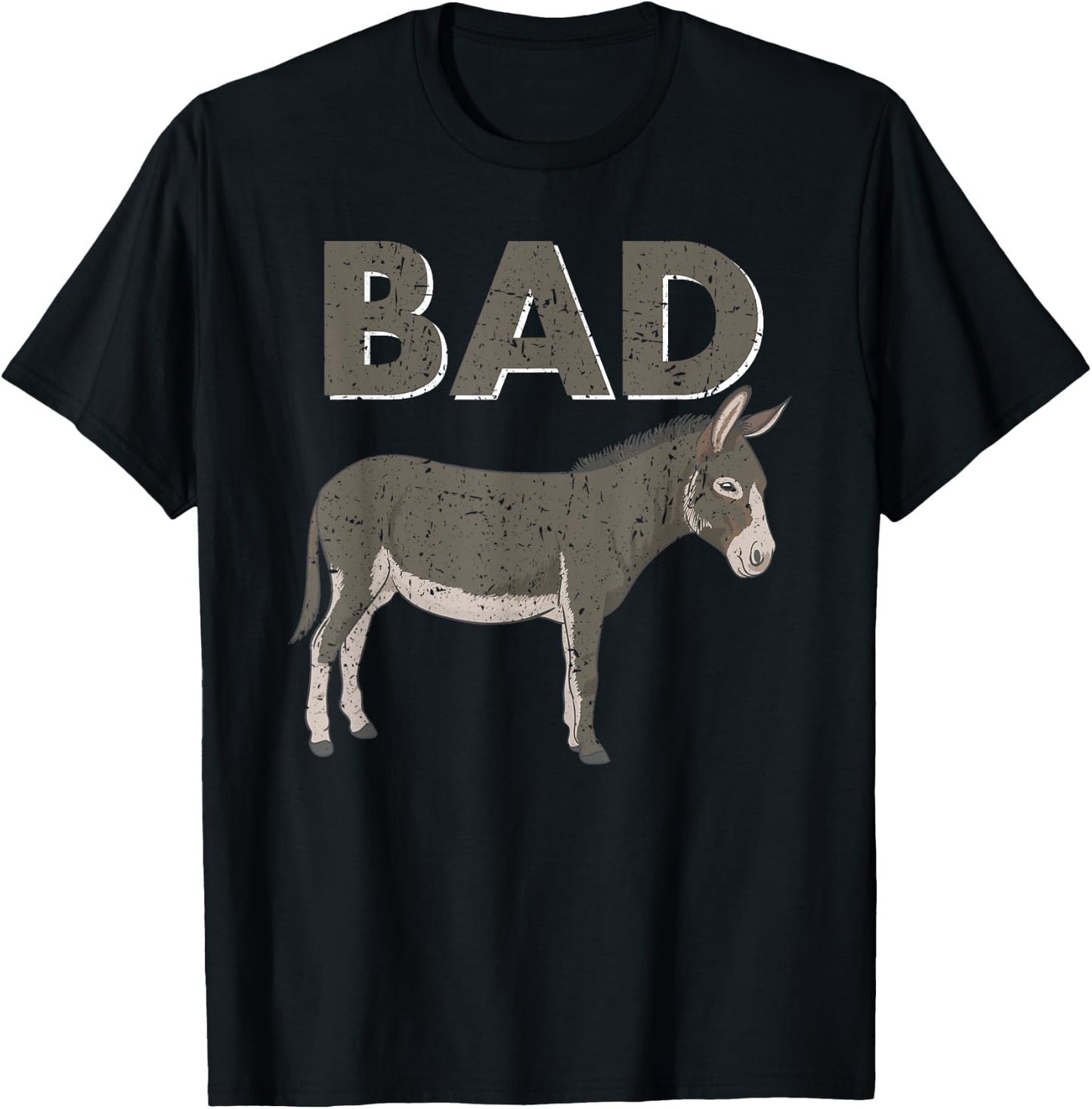 Funny Bad Ass Donkey Gift Shirt T-Shirt - T-Shirt | Black