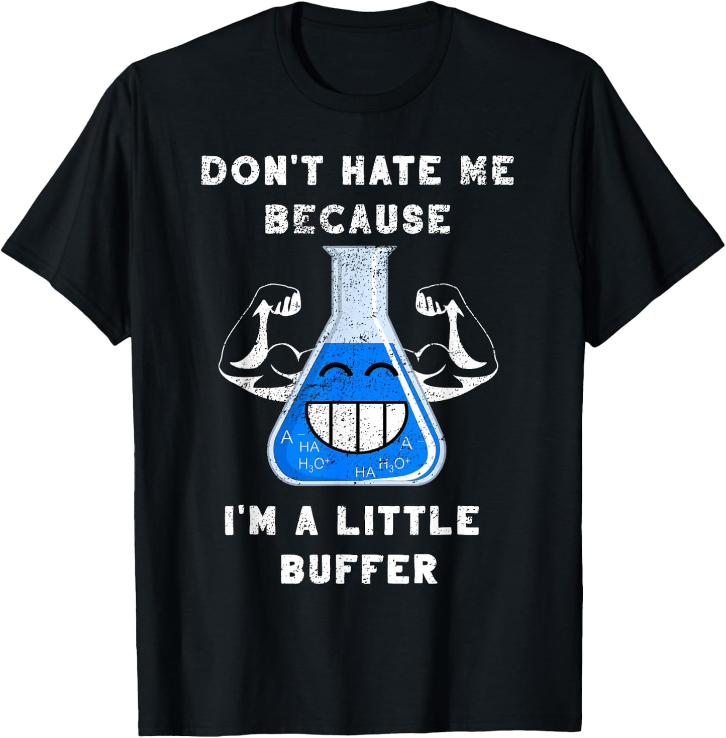 I'm A Little Buffer Test Tube Pun Chemical Scientist Gift T-Shirt - T-Shirt | Black