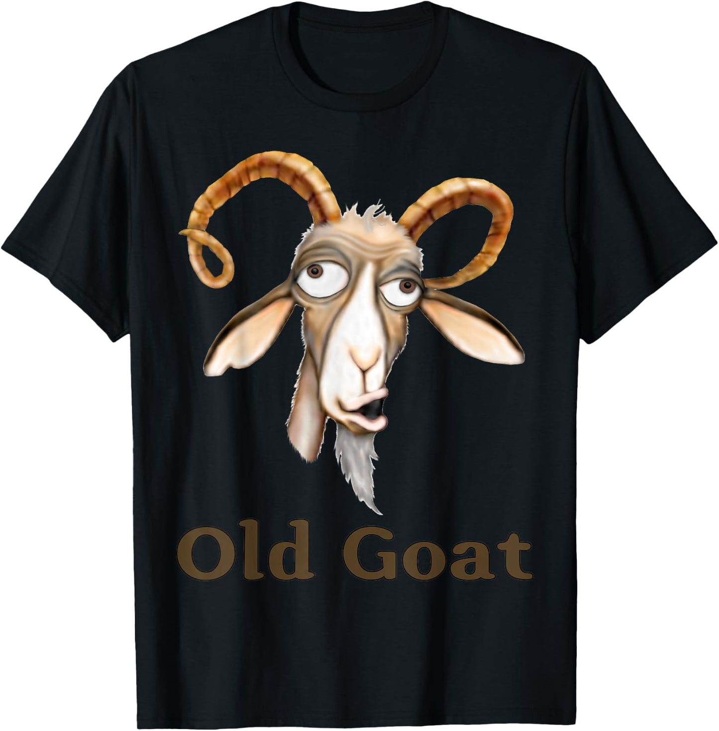 Funny Old Goat T-Shirt - T-Shirt | Black