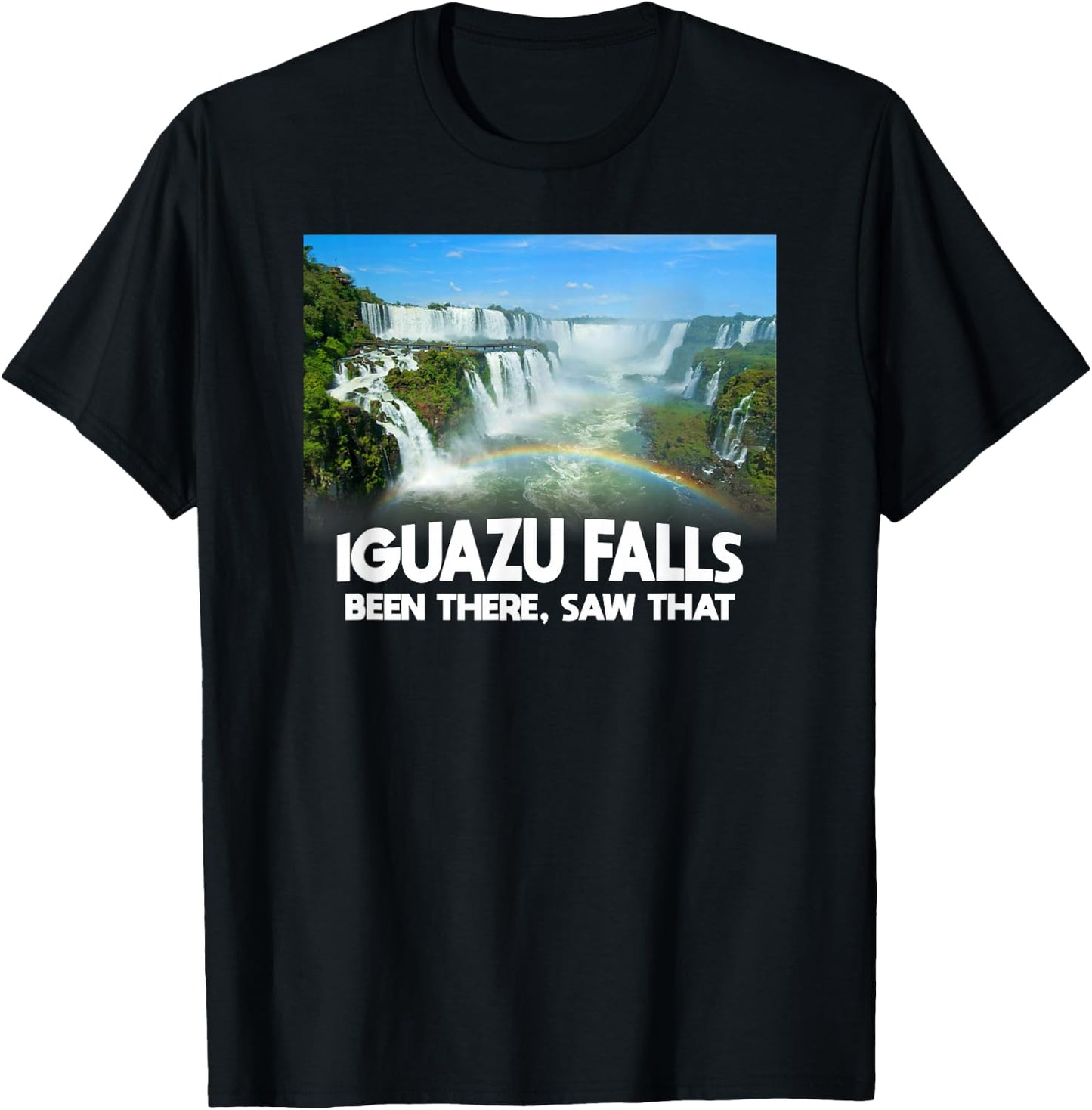 Iguazu Falls - Brazil Travel T-Shirt - T-Shirt | Black