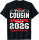 Proud Cousin of a Class of 2026 Graduate Graduation 2026 T-Shirt - T-Shirt | Black