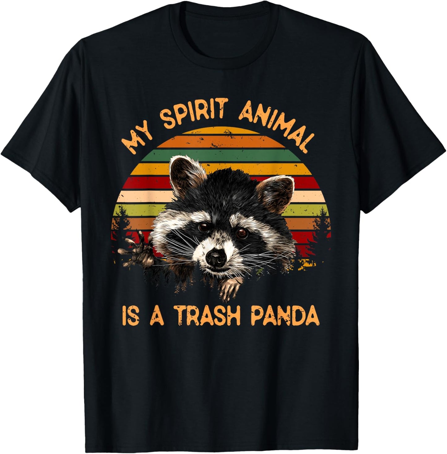 Vintage My Spirit Animal Is A Trash Panda T-Shirt - T-Shirt | Black