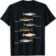 Types of Trout Fish Species Collection Fishing T-Shirt - T-Shirt | Black