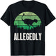 Allegedly Ostrich T Shirt Funny Bird Lover T-Shirt - T-Shirt | Black