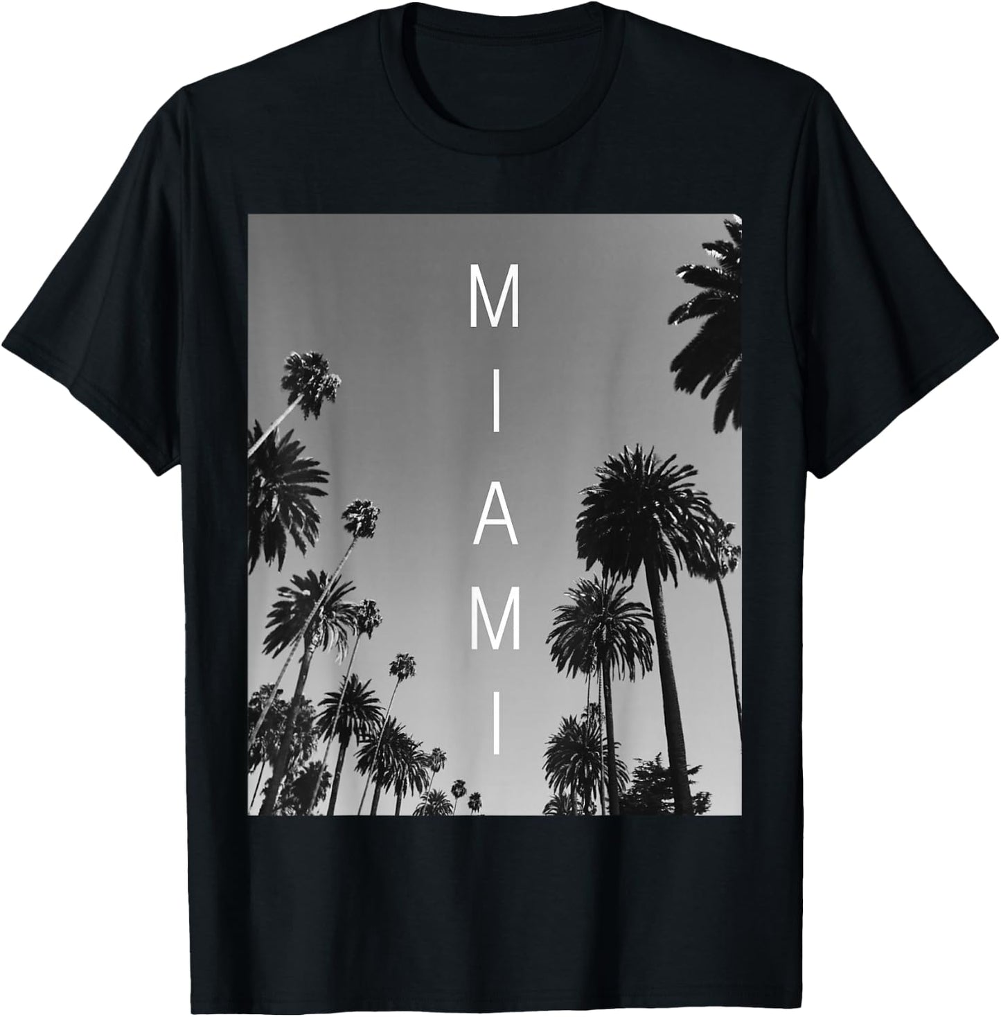 Miami Beach South Beach Florida Fl Souvenir Gift T-Shirt - T-Shirt | Black