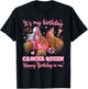 Its My Birthday Cancer Queen Women High Heels Sneakers Nails T-Shirt - T-Shirt | Black