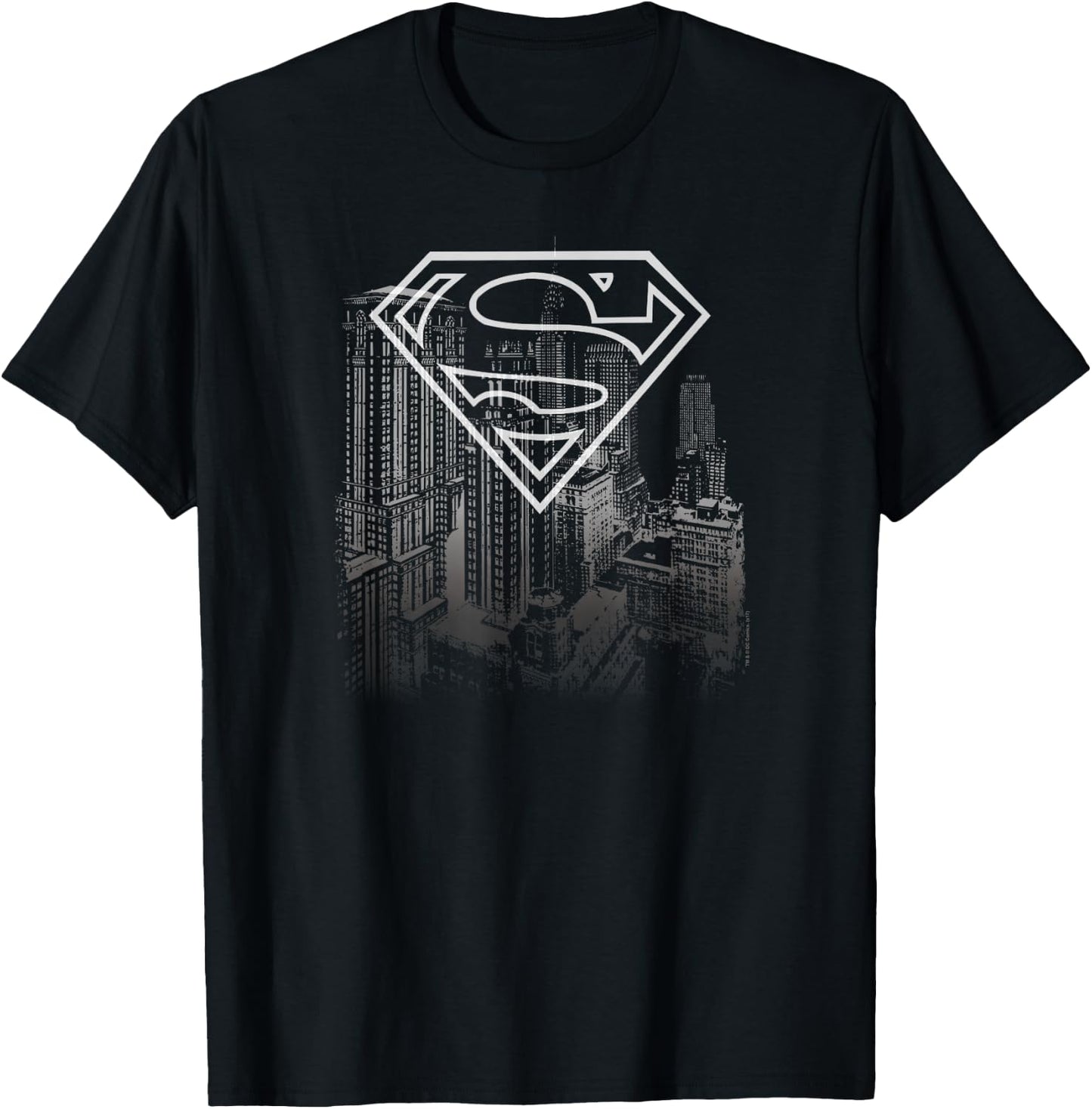 Superman Skyline T-Shirt - T-Shirt | Black
