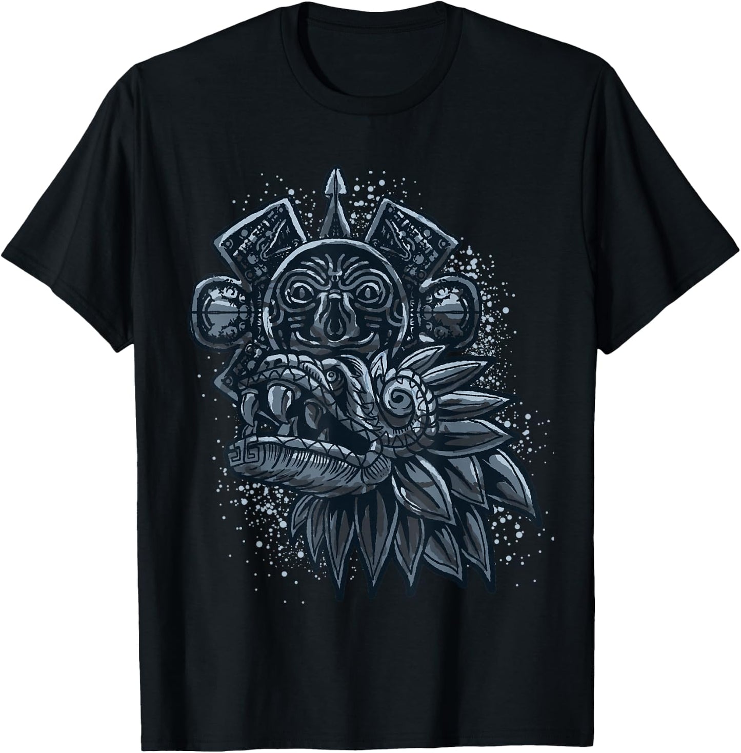 Aztec God Quetzalcoatl Cool Snake Dragon Inca Maya Gift T-Shirt - T-Shirt | Black