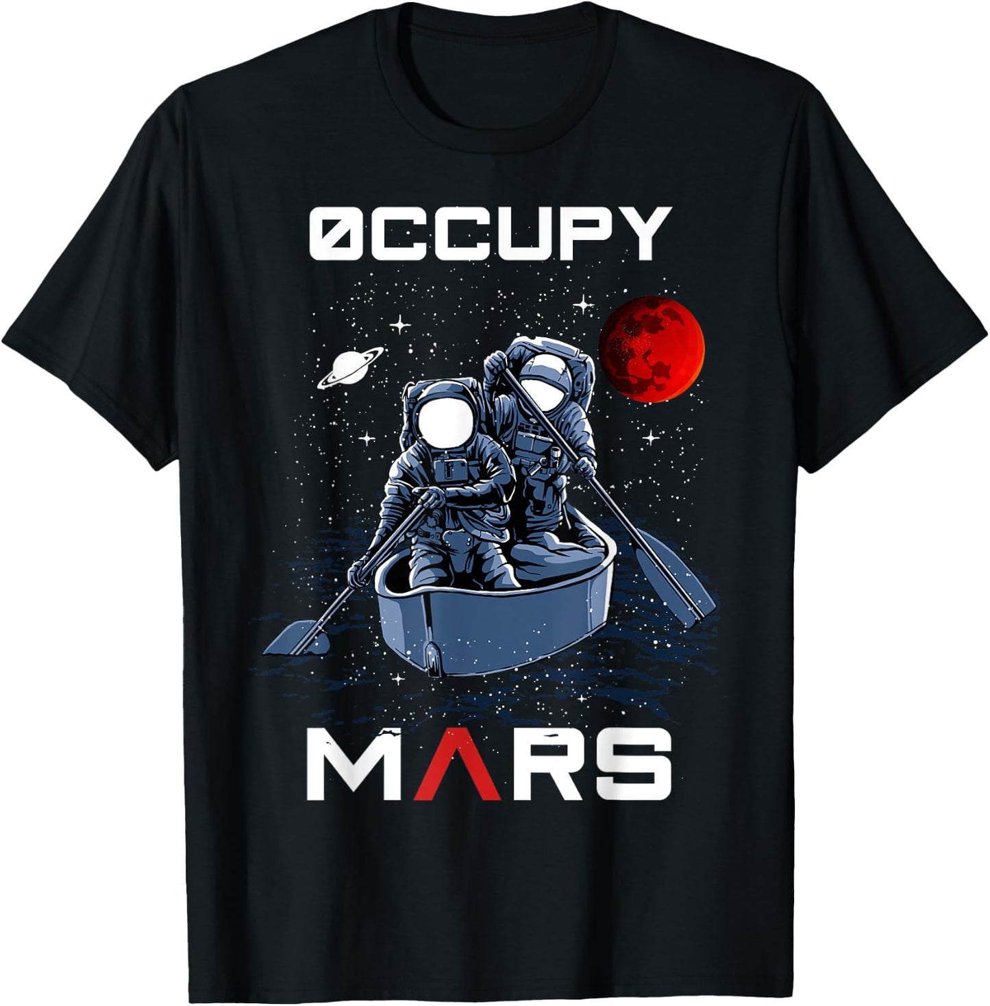 Occupy Mars Astronauts in Space for Kids, Boys T-Shirt - T-Shirt | Black