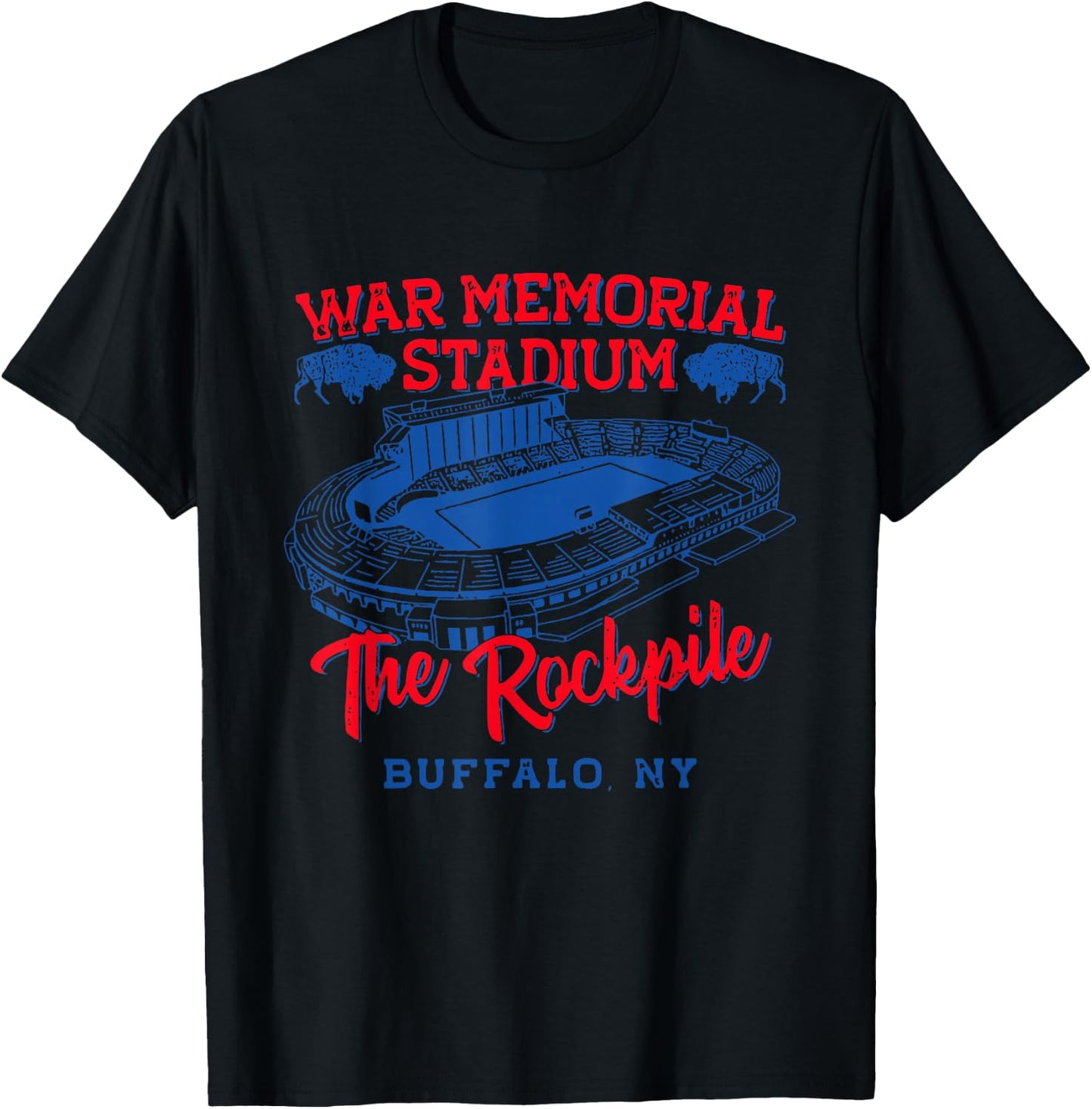 THE ROCKPILE Buffalo New York War Memorial Stadium NY T-Shirt - T-Shirt | Black