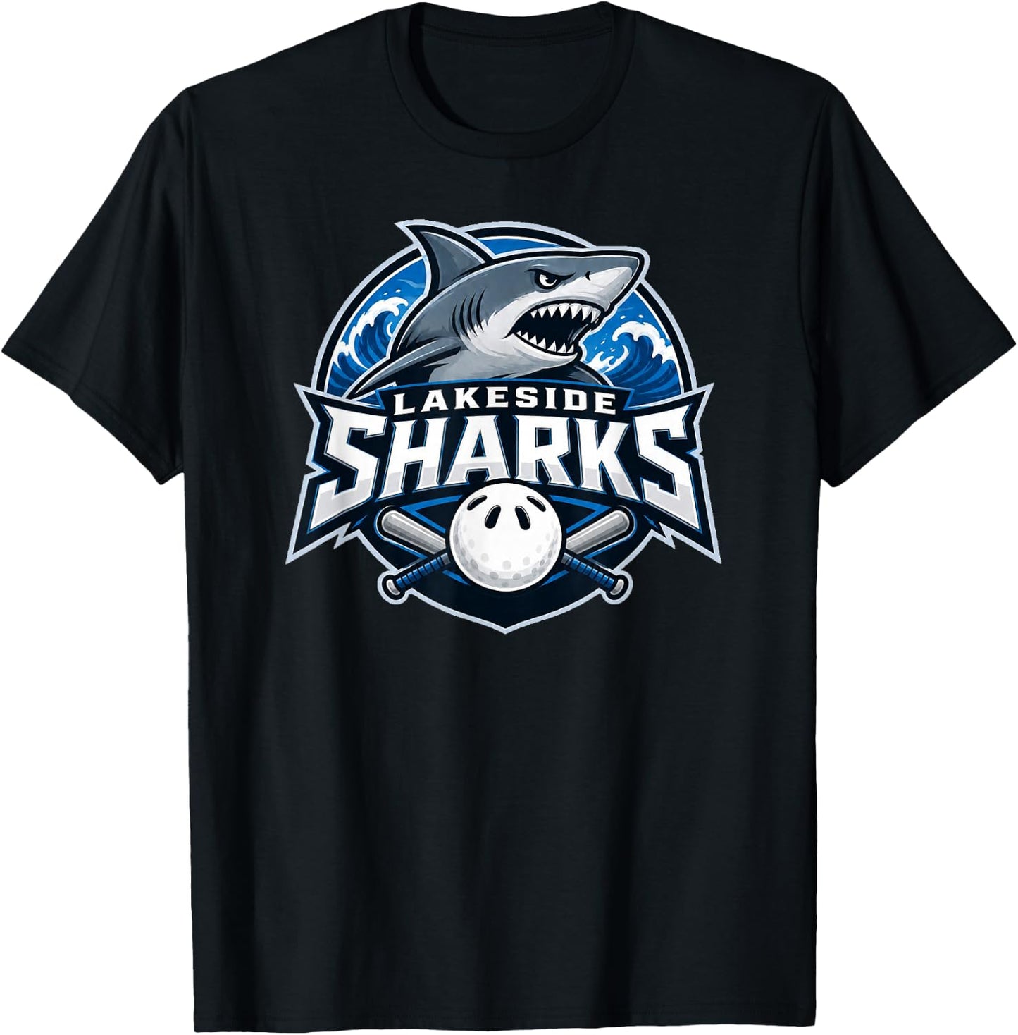 Lakeside Sharks T-Shirt - T-Shirt | Black