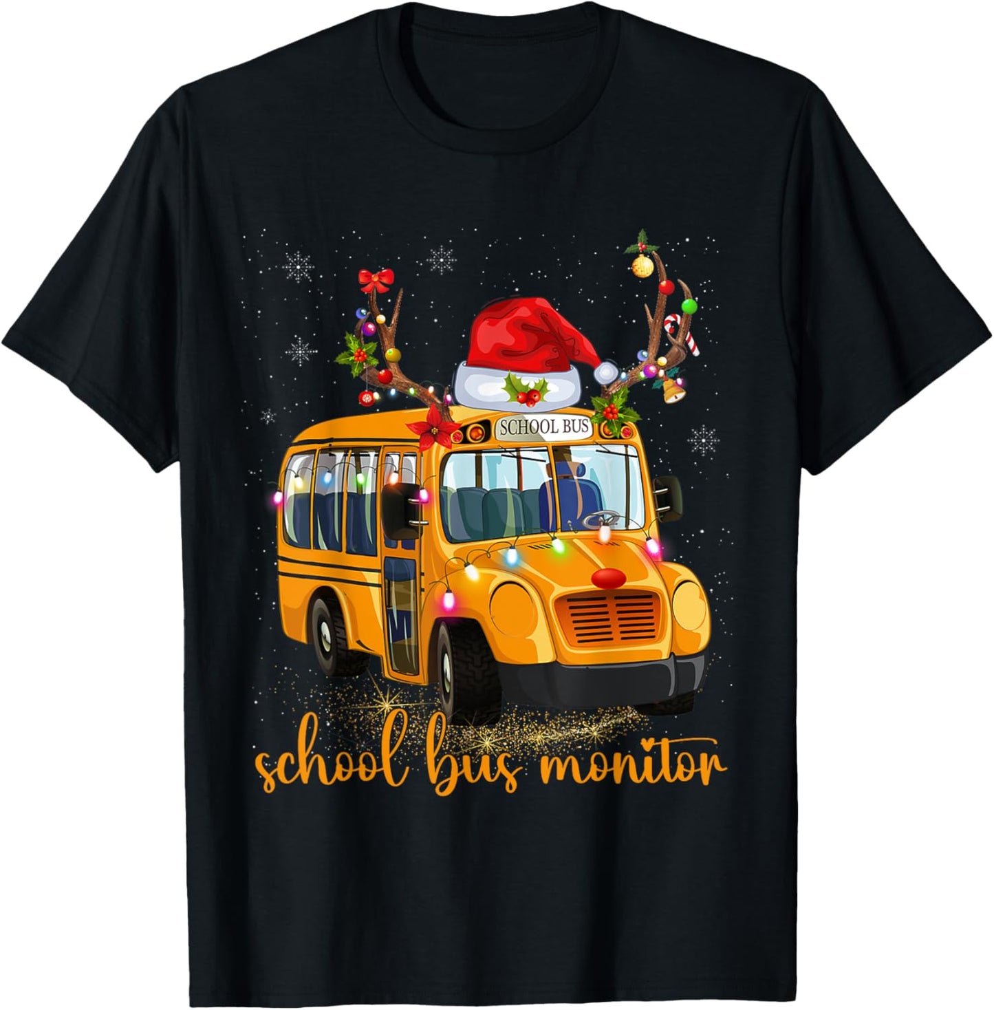 School Bus Monitor T-Shirt - T-Shirt | Black
